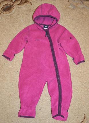 Поддева человечек слип флисовый jako o  р.68-74 см