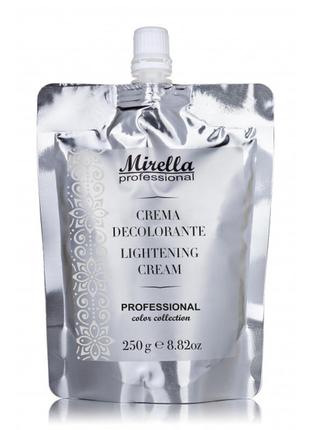 Освітлювальні вершки для волосся з гідролізатами шовку 250 мл, mirella professional lightening cream