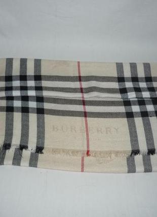 Burberry london 100% cashmere made in scotland великий кашеміровий шарф палантин4 фото