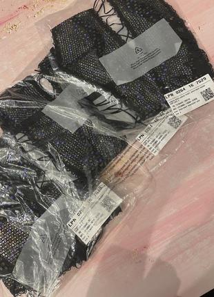 Чорний мереживний бодік в кольоровий горох в горошок від savage fenty by rihanna на подарунок на особливий випадок very sexy9 фото