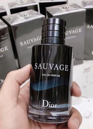 Духи мужские dior sauvage parfum 100мл / диор саваж парфюм / (оригинальная упаковка)