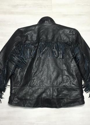 Premium vintage чоловіча шкіряна байкерська куртка косуха dallas original  як diesel3 фото