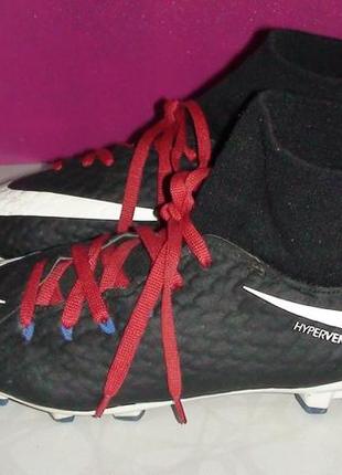 Nike skin hypervenon - футбольні бутси-копачки з носком3 фото
