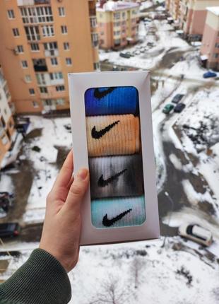 Набір 4 пари шкарпетки nike tie dye в коробці