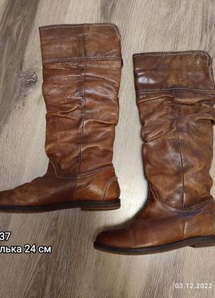 Сапожки шкіряні весна-осінь