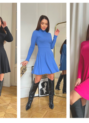 Базова сукня в рубчик