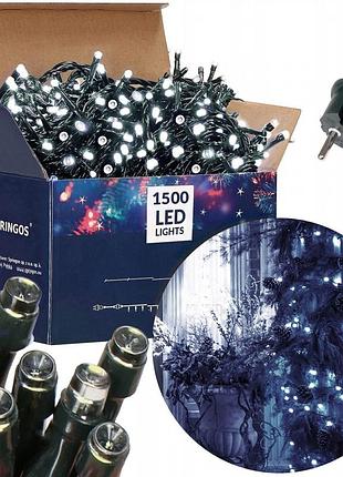 Гірлянда вулична (зовнішня) springos 90 м 1500 led cl1501 cold white