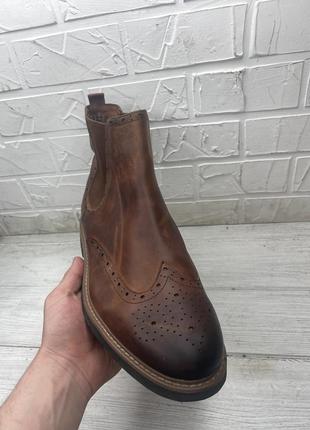 Акция мужские ботинки кожаные челси clarks 45-46р 3