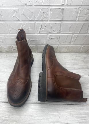 Акция мужские ботинки кожаные челси clarks 45-46р 5