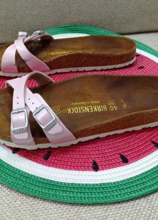 Ортопедичні шльопанці на корку birkenstock /розм.40 оригінал2 фото