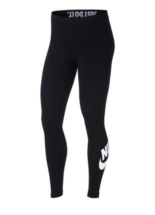 Спортивные лосины nike running черного цвета спортивные штаны1 фото