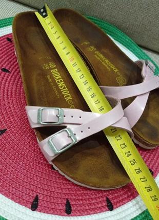 Ортопедические шлепанцы на пробку birkenstock /розм.40 оригинал8 фото