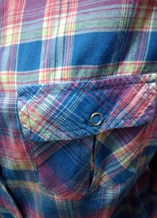 Стильная рубашка на кнопках,красивый цвет по джинсы,без дефектов.4 фото
