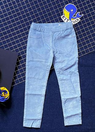 Вельветовые штаны-лосины для девочки / ovs / 116 см (5-6 л.)