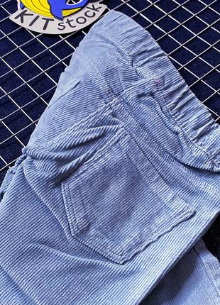 Вельветові штани-лосини для дівчинки / ovs / 116см (5-6 р.)3 фото