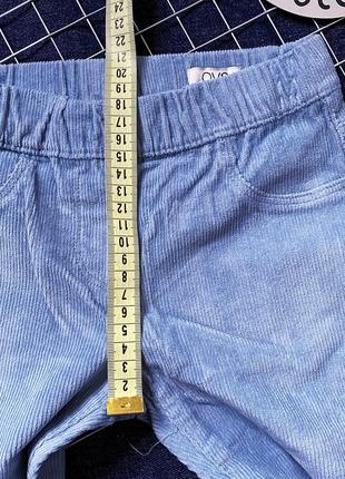 Вельветові штани-лосини для дівчинки / ovs / 116см (5-6 р.)5 фото