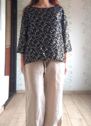 Нарядная блузка блуза с люрексом свободного кроя7 фото