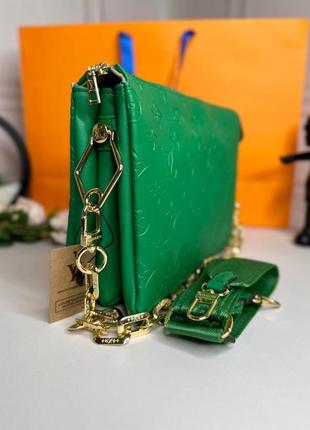 Женская сумка зелёная бренд3 фото