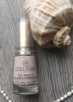 Укрепляющий лак с кератином collistar cc nail lacquer colour and correction тон 635 ivory3 фото