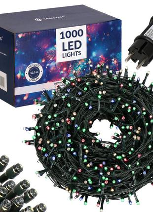 Гірлянда вулична (зовнішня) springos 50 м 1000 led cl1002 mix