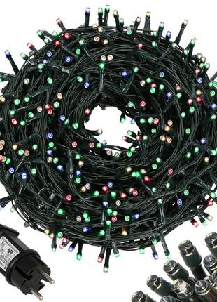 Гірлянда вулична (зовнішня) springos 50 м 1000 led cl1002 mix7 фото