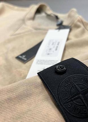 Світшот stone island чорний / стон айленд кофта з чорним патчем3 фото