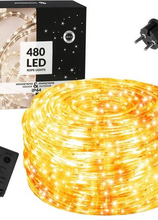 Гірлянда дюралайт вулична (зовнішня) springos rope lights 20 м 480 led cl1204 warm white