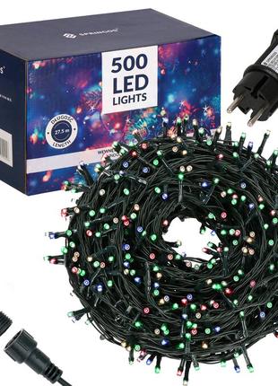 Гирлянда уличная (наружная) springos 25 м 500 led cl0522 mix