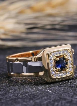 Мужское кольцо бижутерия с камнем