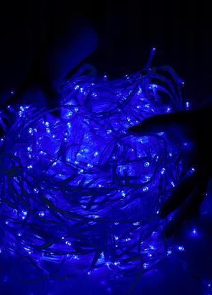 Гірлянда бахрома вулична (зовнішня) springos 12 м 300 led cl302 blue4 фото