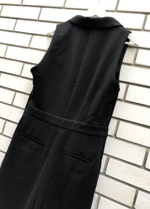 Новий чорний брючний комбінезон в стилі смокінга з лампасами по боку h&m5 фото