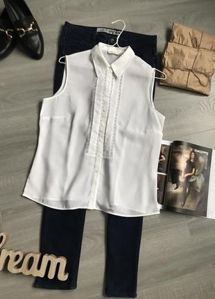 Блуза свободного кроя с вышивкой размер 14