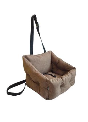 Автокрісло сумка-переноска автогамак лежак для собак тварин автомобільне перенесення1 фото