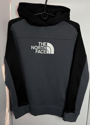 Худі the north face tnf чорно-сіре оригінал тнф толстовка біг лого3 фото