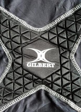 Фирменная защитная футболка для регби gilbert,регбийка с защитой размер xl3 фото