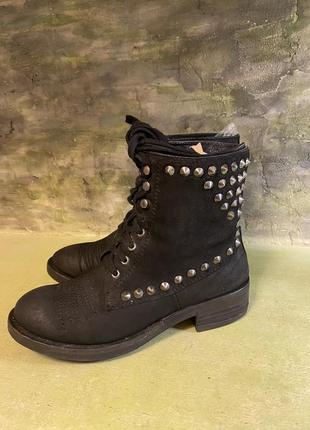 Женские демисезонные прогулочные ботинки кожа на штуровке бренда jungle boots 38 p2 фото