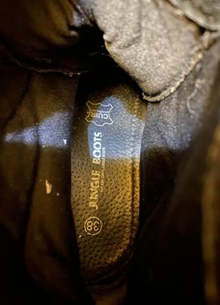 Жіночі демісезонні черевики на штуровці шкіра бренду jungle boots 38 p10 фото
