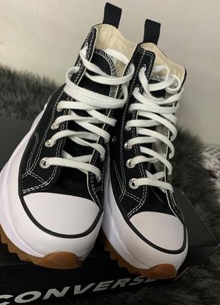 Кеды converse run star high high black. оригинал!