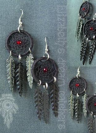 Сережки ловець снів