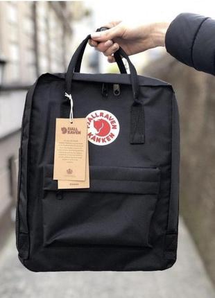 Чорний рюкзак fjallraven kanken classic. черний канкен1 фото