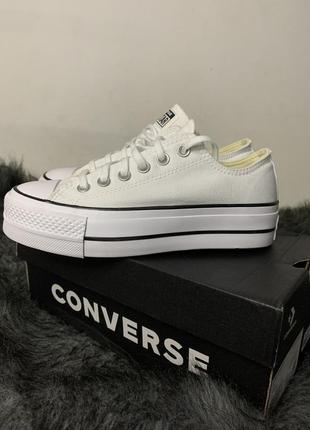 Кеди оригінал converse ctas platform ox white 560251c
