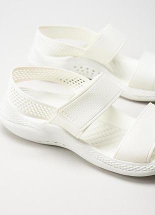 Crocs literide 360 sandal women 206711 almost white крокси жіночі сандалі5 фото