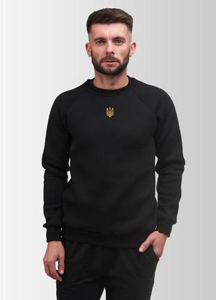 Кофта світшот чоловіча з тризубом vsetex warm