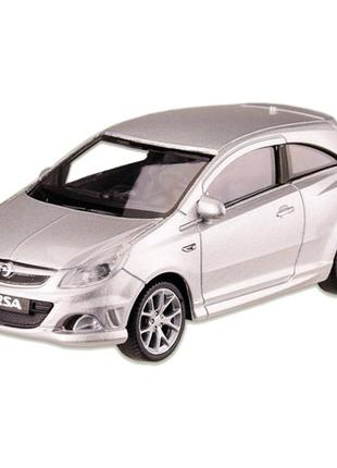 Машина металлическая opel corsa "welly" 44014cw масштаб 1:43