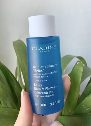 Clarins relax bath & shower concentrate піна гель для ванни і душа1 фото