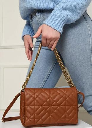 Стильная коричневая женская сумка кросс боди повседневная женская сумка на каждый день сумка клатч сумка-клатч сумка на плечо