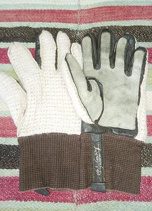 Рукавички автомобільні утеплені вінтажні 54