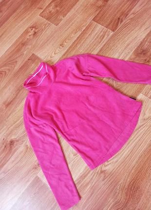 Тепла флісова кофта на дівчинку зріст 134 140