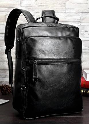 Повсякденний чоловічий міський рюкзак + візитниця в подарунок1 фото