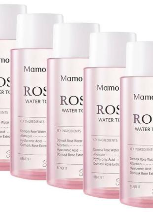 Увлажняющий тонер с розой mamonde rose water toner 50ml7 фото